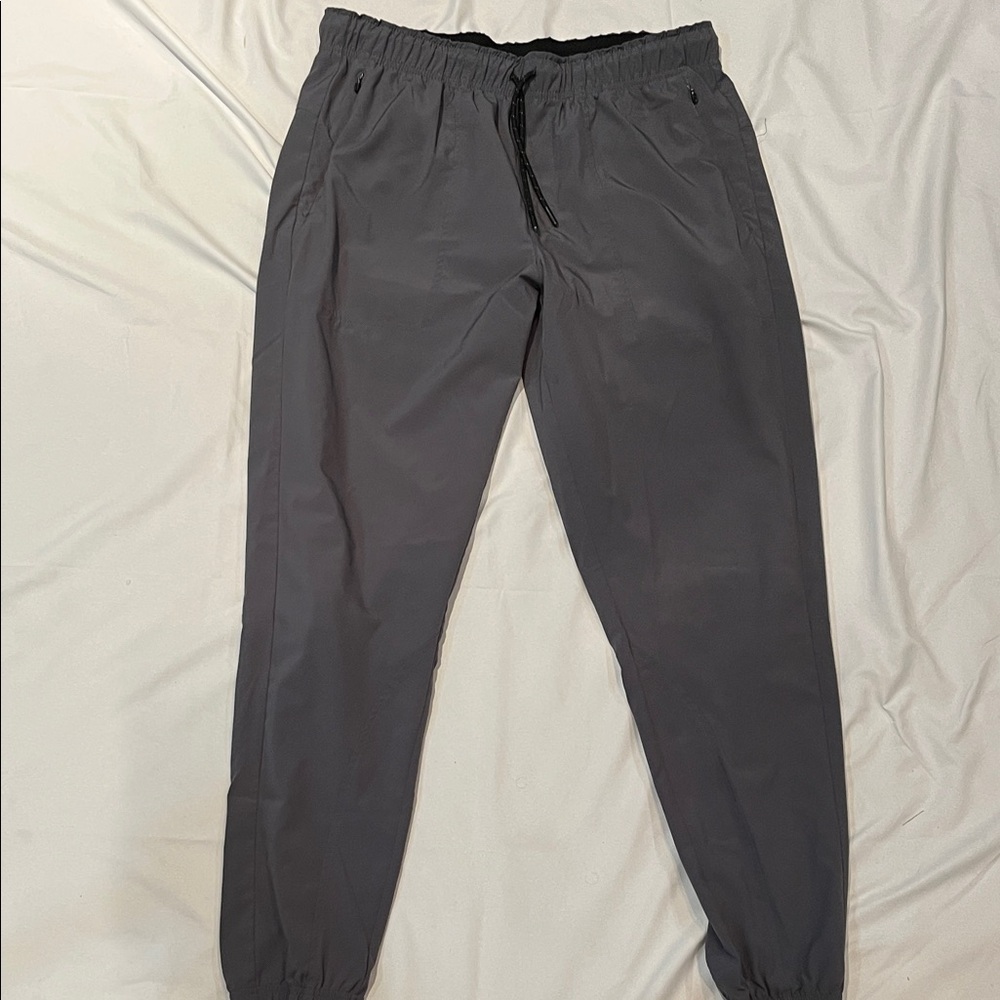 Men's Charcoal Drawstring Joggers - Comfortable Elastic Waist